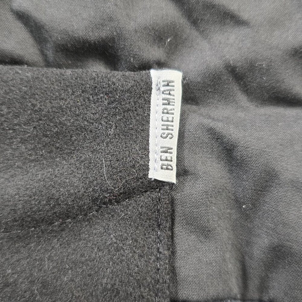 Ben Sherman Wool Blend Black Military Utility Jacket - Men XXL Quilted Lining - Picture 11 of 12